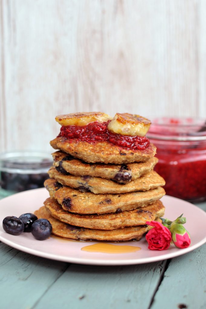 blueberry pancakes vegan