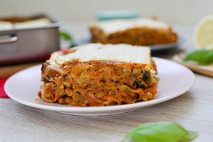 Vegan mushroom lasagna