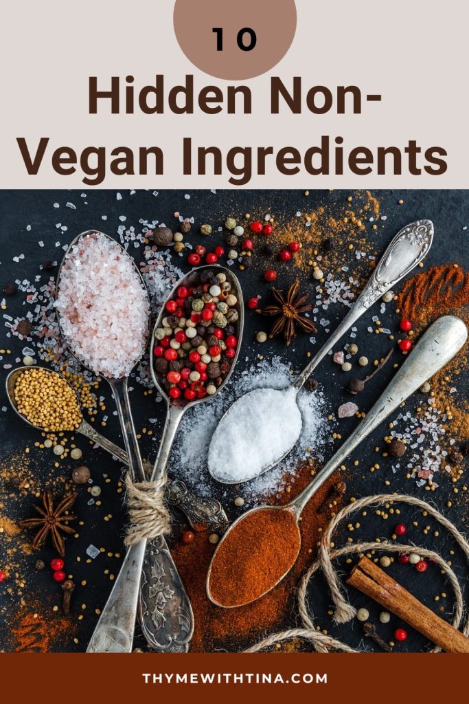 non vegan ingredients